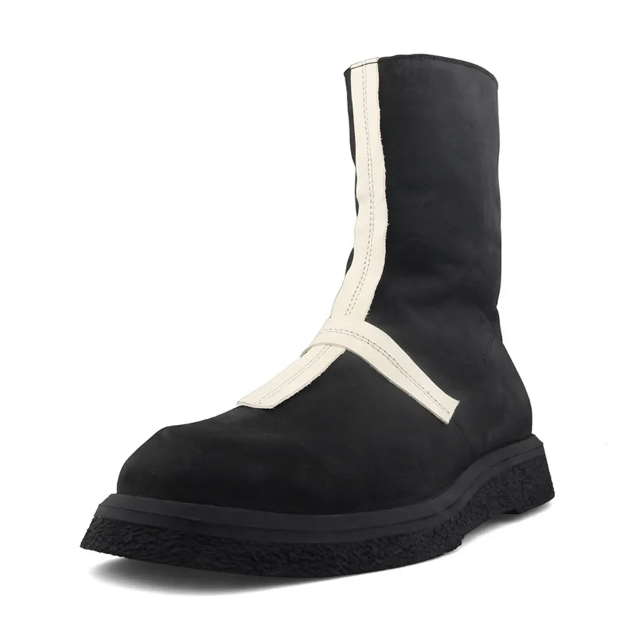 Title 2, Bottes Martin en Cuir pour Homme avec Point de ...