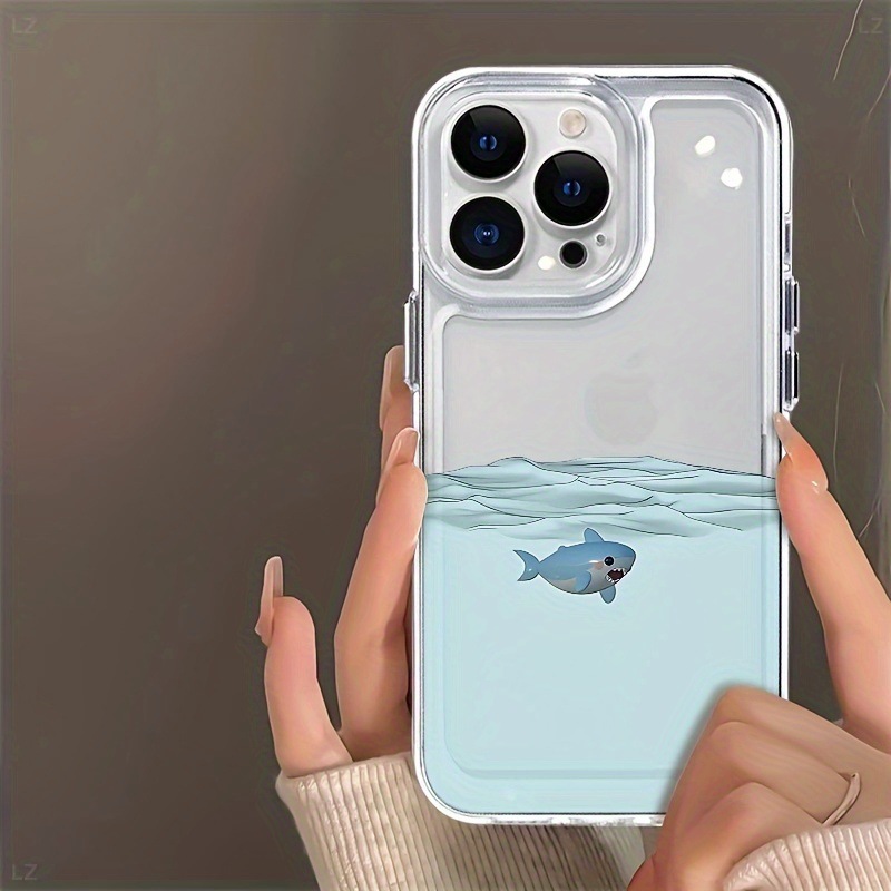 All-inclusive Underwater Shark Space Fine Hole Phone Case - Image 2