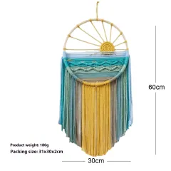 New Sunrise And Sunset Wall Hanging Cotton String Hand-woven Tapestry - X273 - View 1