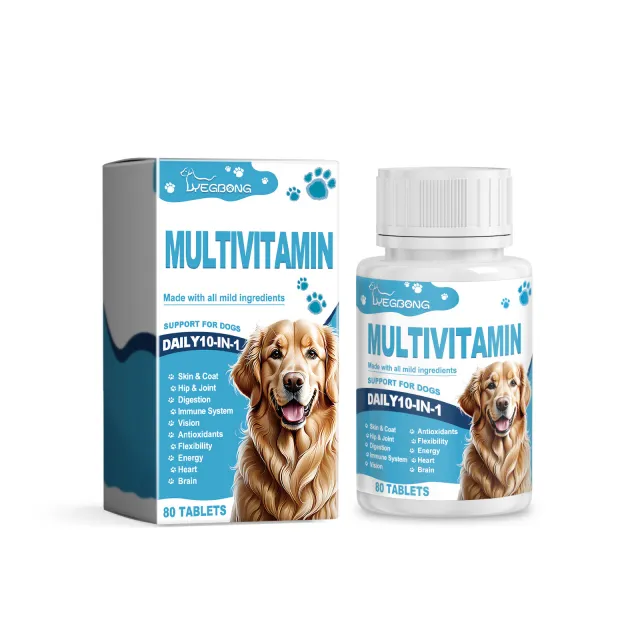 Yegbong For Dogs Multivitamin Tablet For Cats Dog Pet 80Tablets - Shop at LoveMi