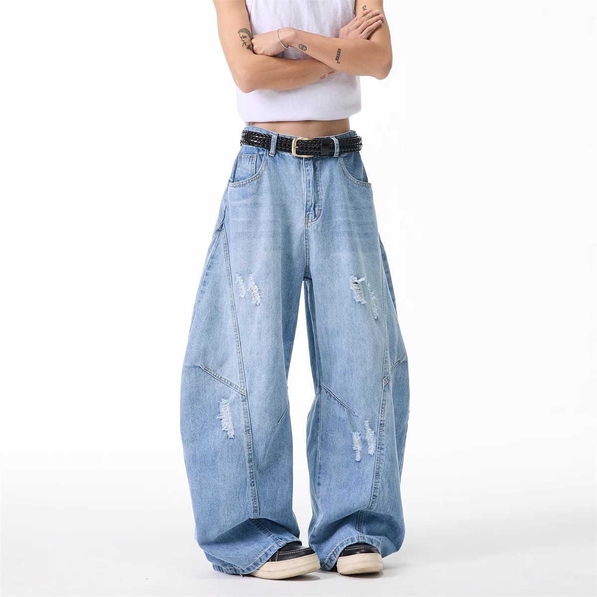 American-style Silhouette Bootcut Jeans For Women And Men