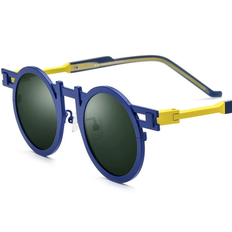 Color-blocked Sunglasses For Men And Women - Image 7