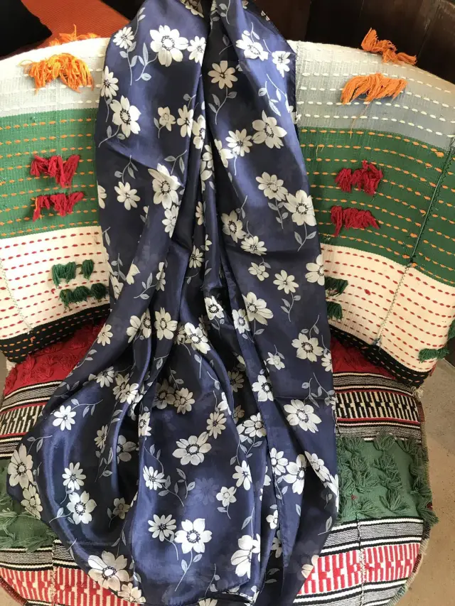 PAJ Large Long Strip Shawl Scarf Women's Scarf Blue - Shop at LoveMi