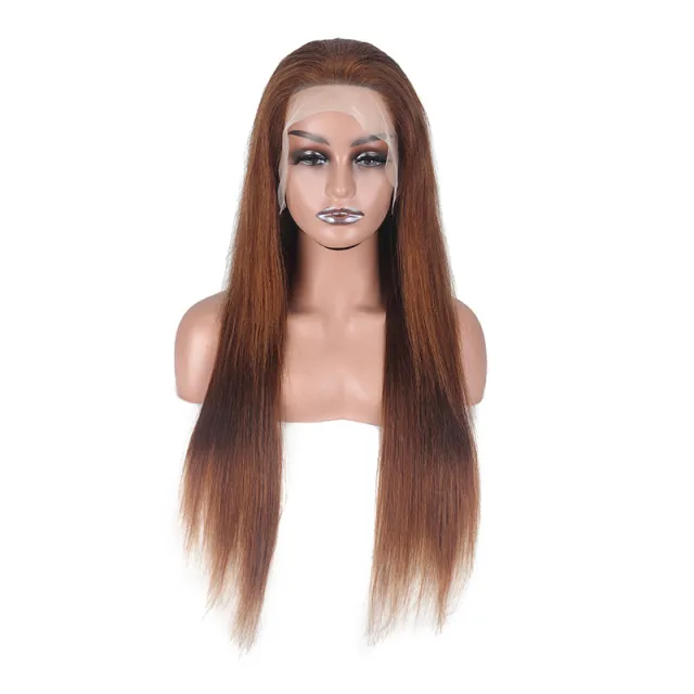 Front Lace Human Wigs Headgear 13 4 Dark Brown - Shop at LoveMi
