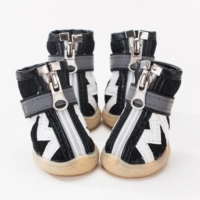 Dog Shoes Anti drop Breathable Shoes Black Letters - Shop at LoveMi