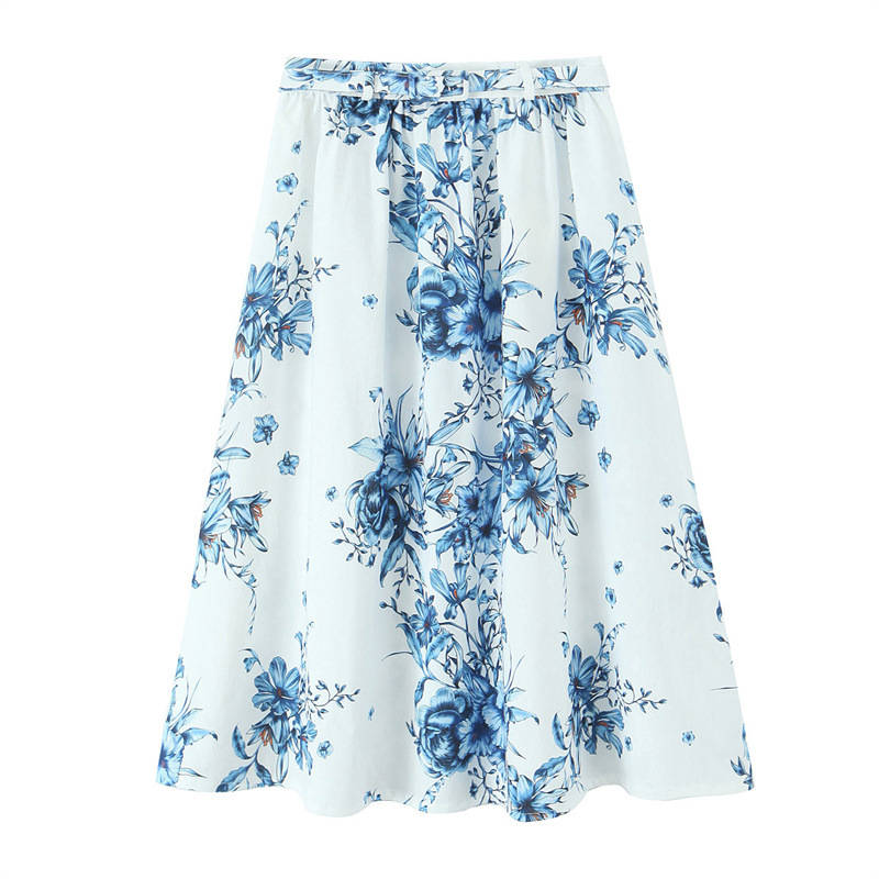French Style Style Short Top Printing Skirt Skirt - Shop at LoveMi