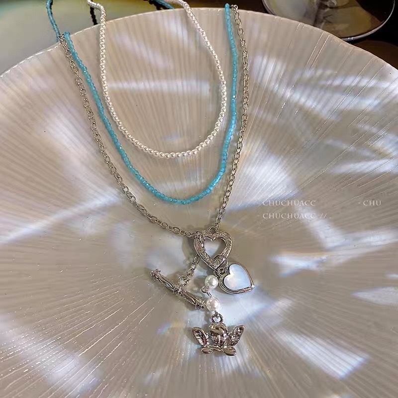 Ladies Love Little Angel Titanium Steel Necklace