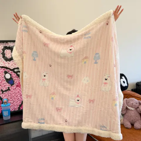 Autumn and Winter New Milk Fiber Berber Fleece Blanket
