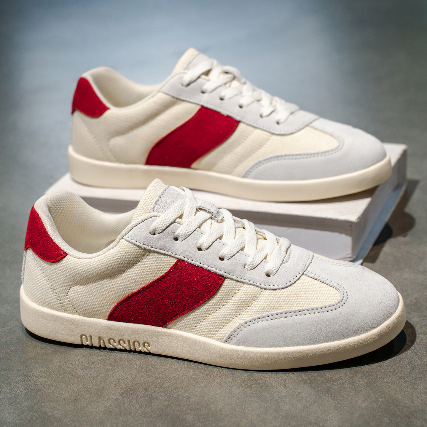 Casual Versatile And Comfortable German-style Color-block Shoes For Men