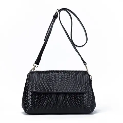 Genuine Leather Women's Woven Bag Crossbody Small Bag Shoulder