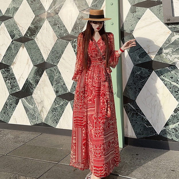 Battle Robe Long-sleeve Sexy New Autumn Dress