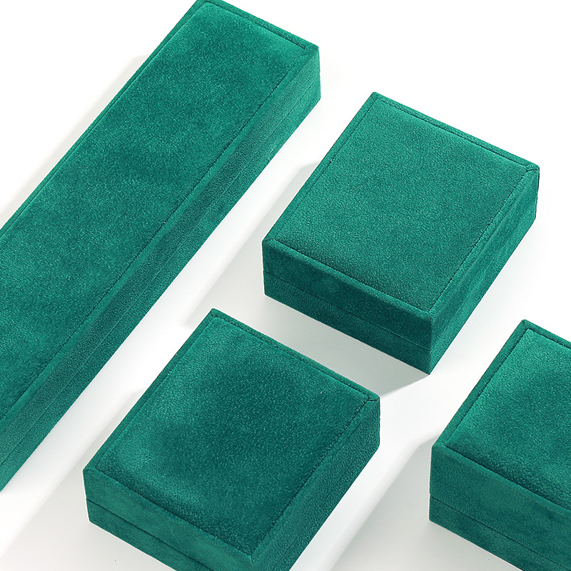 Flip Flannel Ring Necklace Bracelet Jewelry Box - 7