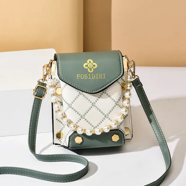 Stylish Good Texture One shoulder Versatile Western Style Mini Bag Green - Shop at LoveMi