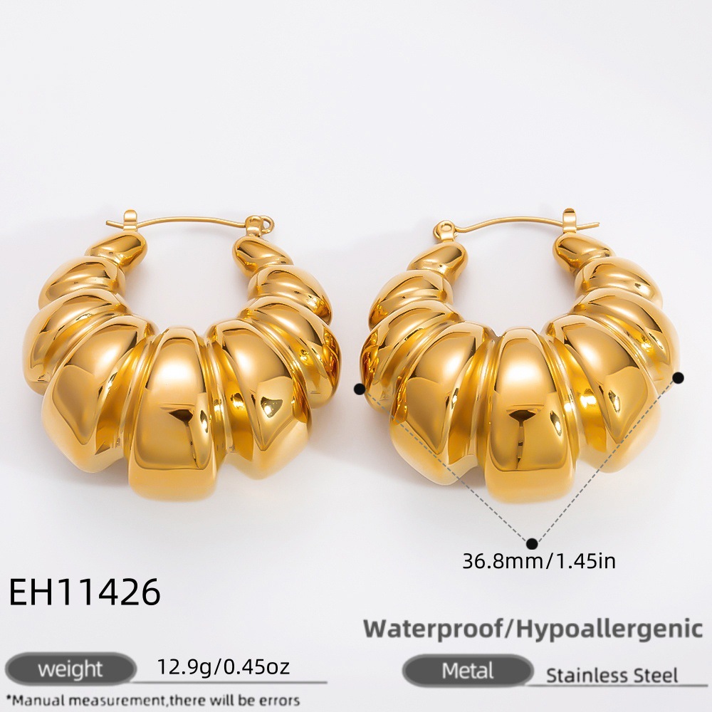 Stainless Steel Plating 18K Gold Does Not Fade Ear Clip Women