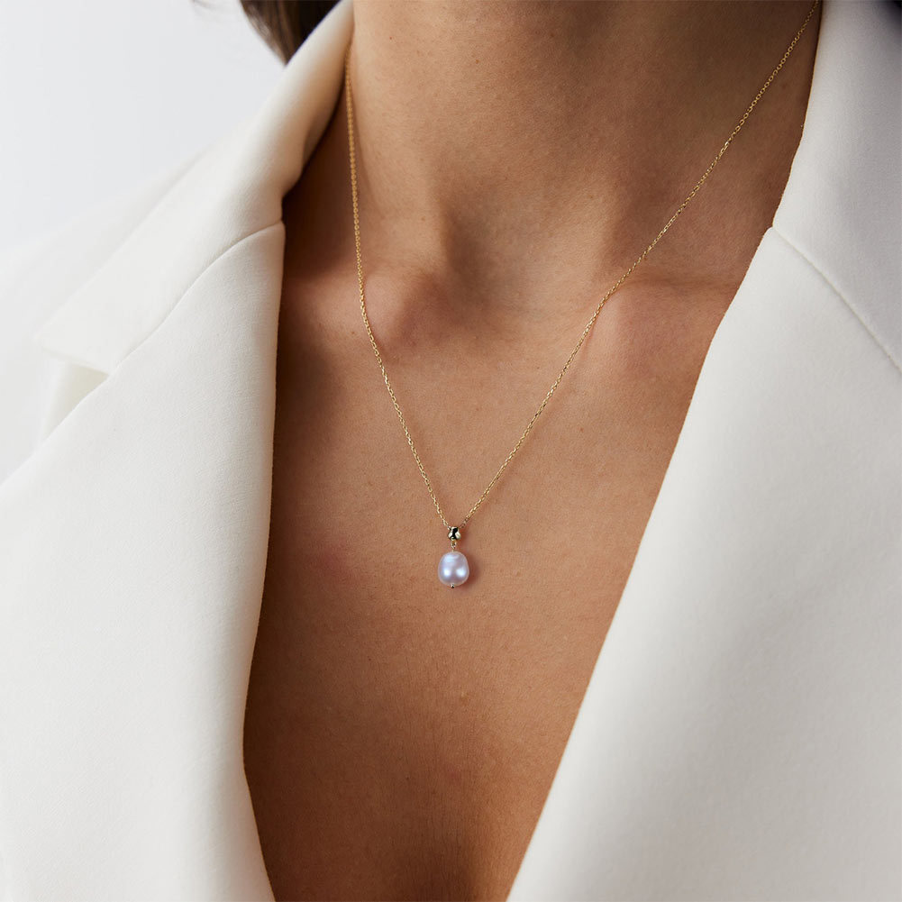 S925 Sterling Silver Necklace OT Buckle Natural