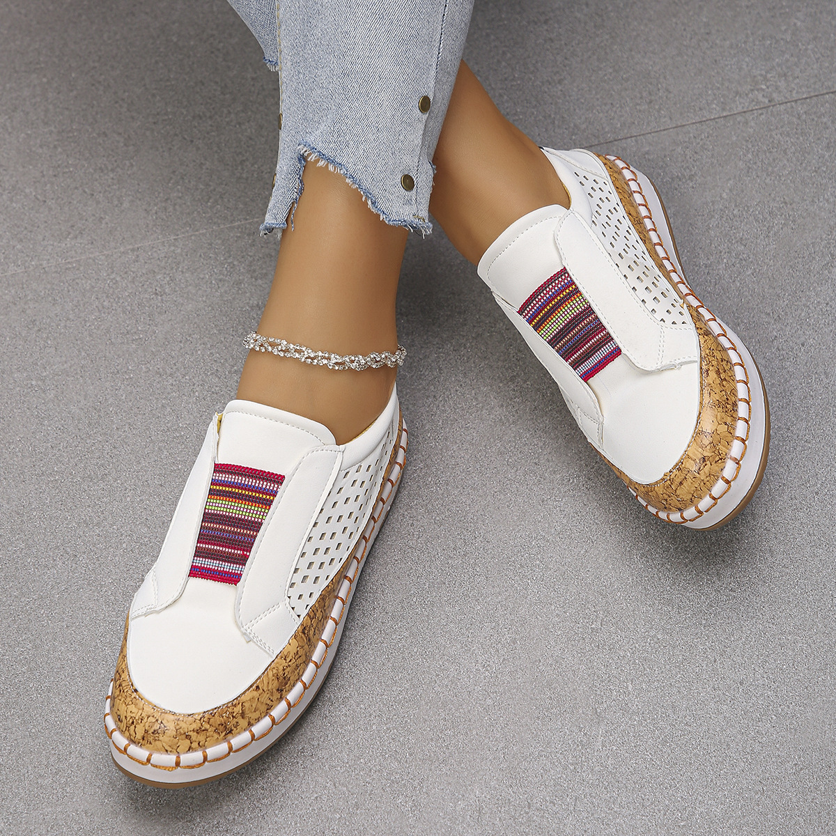 PU Slip-On Wedge Flats, picture 3 of 6