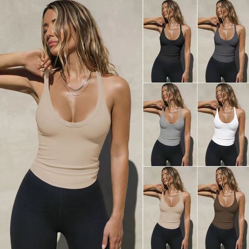 Women's Casual Short-Sleeve Knitted Vest Top
