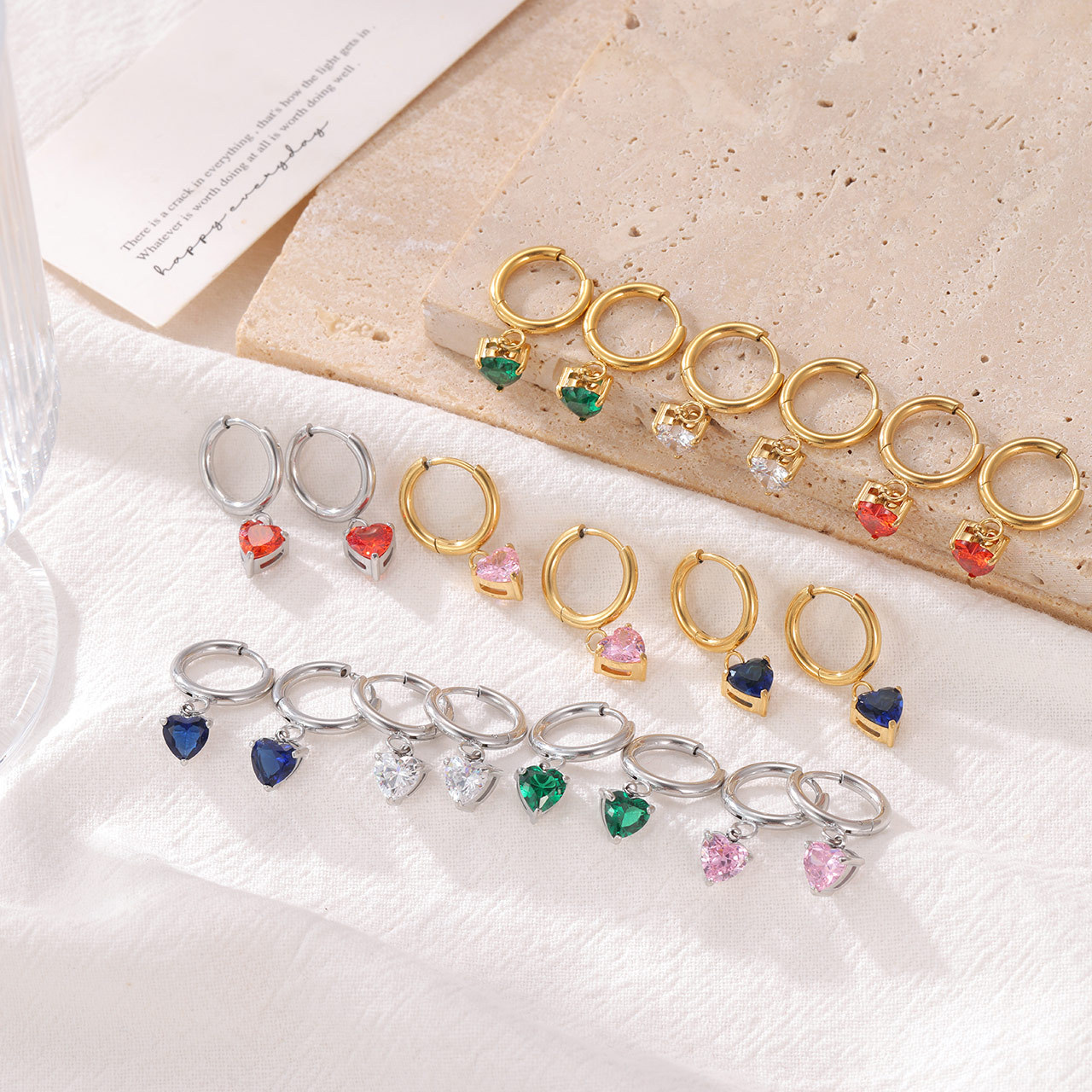 European And American Simple Retro Stainless Steel Earrings For Women