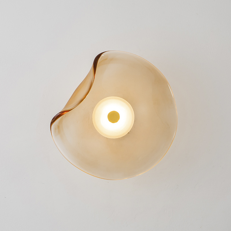 Bedroom Bedside Decoration Round Wall Lamp