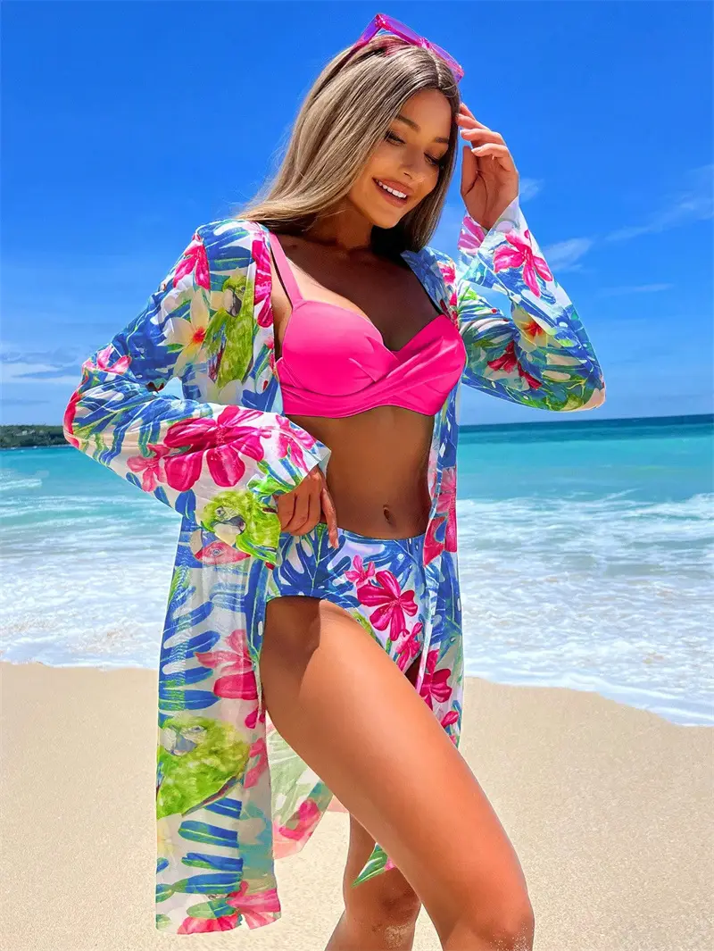 Women's Two-piece Swimsuit Sexy Beach Blouse Bikini