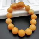 Yellow Resin Pi Xiu Bracelet
