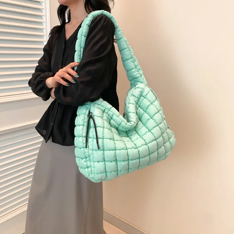 Quilted Puffer Shoulder Bag