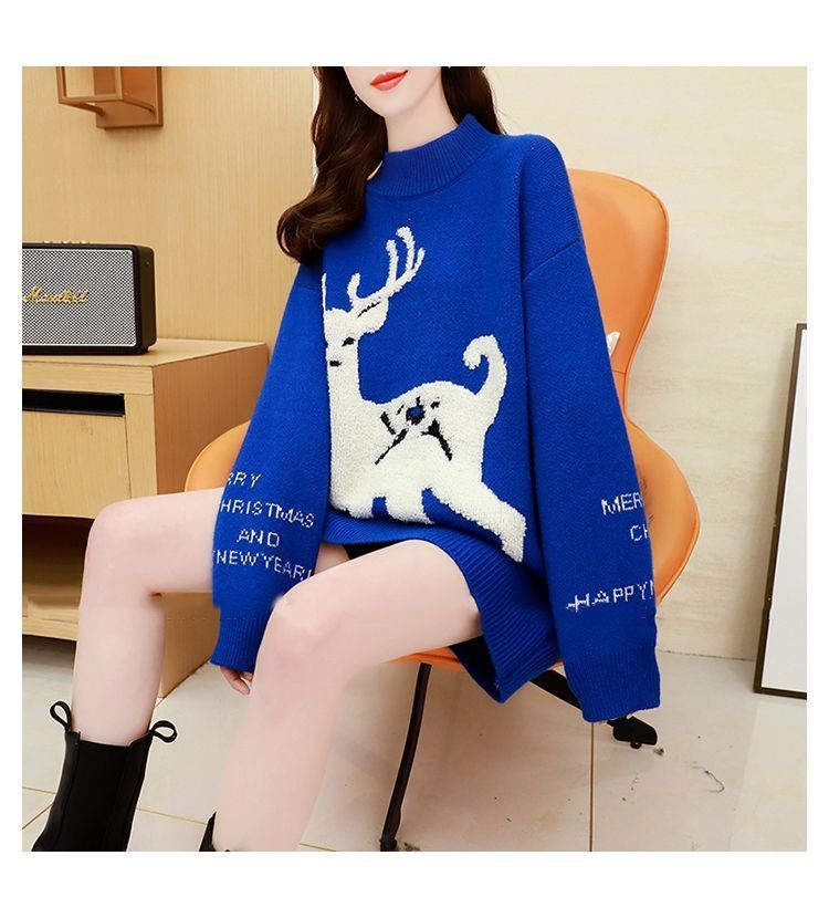 Title 9, Korean Style Mid-length Sweater Women