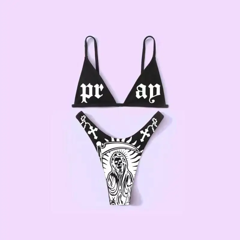 Bikini Swimsuit Funny Punk Women