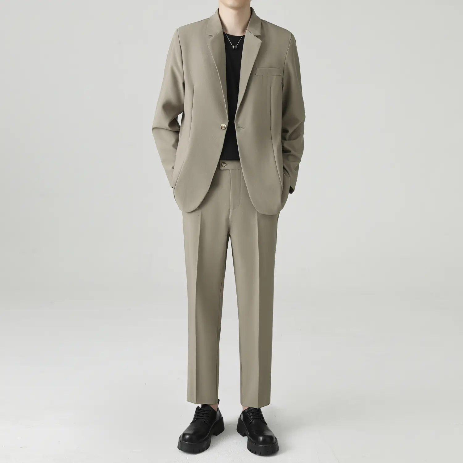 High-end Korean-style Edgy And Handsome Two-piece Suit