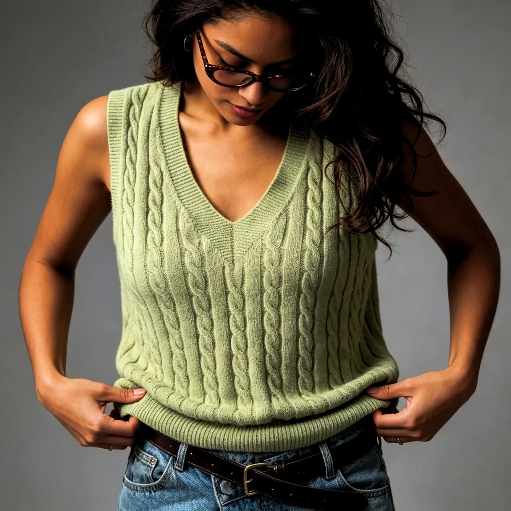 Laid-back Luxe Slightly Mature Knit Sweater