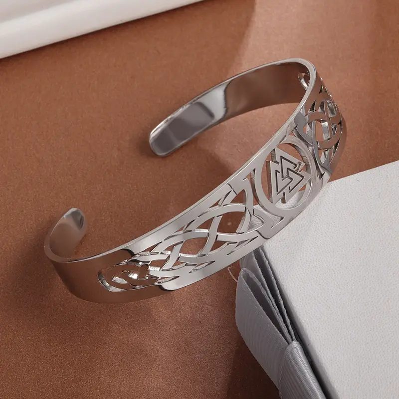 Celtic Knot Vintage Bracelet Fashion Men Titanium Steel Bracelet