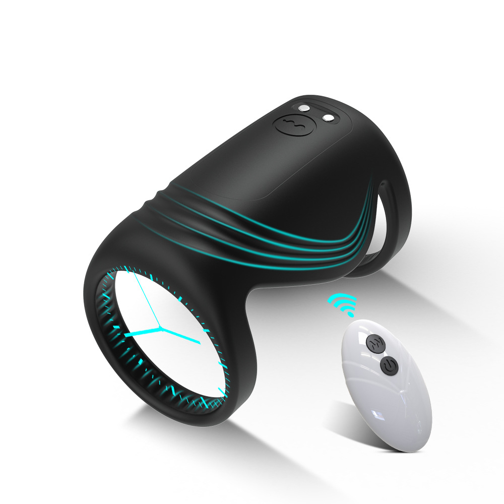 APP Wireless Remote Control Vibration Delay Horseshoe Ring 17