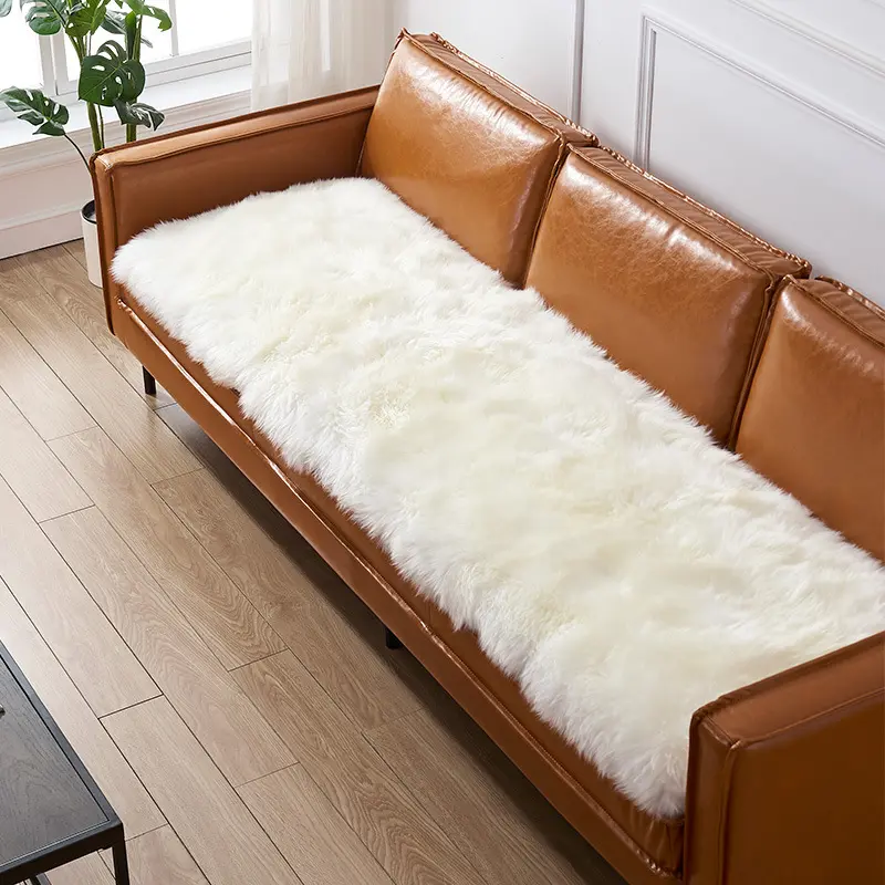 Winter Plush Long-pile Sofa Cushions And Bay