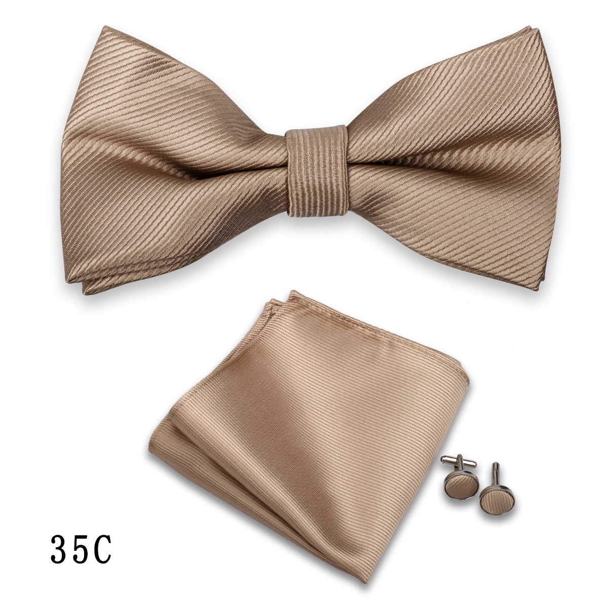 Ensemble nœud papillon bordeaux - Accessoire de tenue habillée pour homme