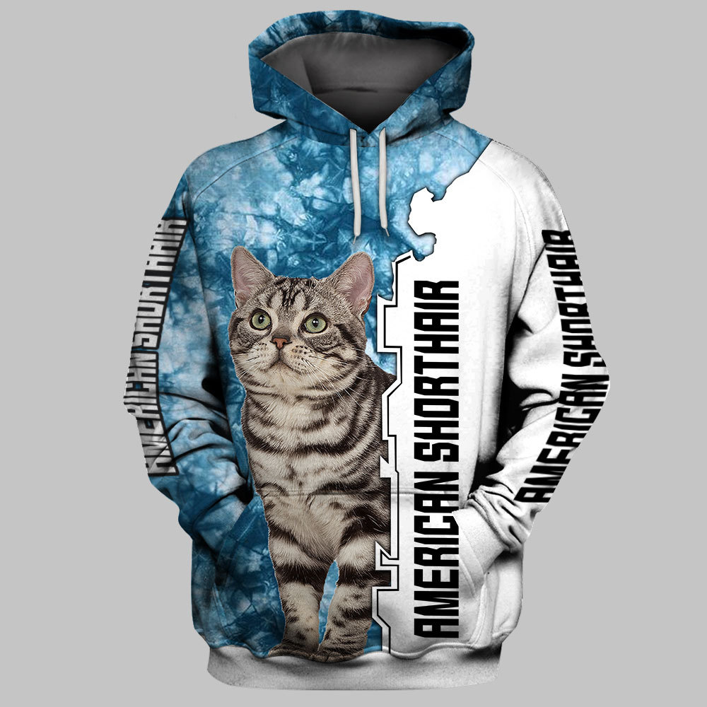 Title 4, Mens New Cartoon Hooded Sweater 3D Printing. C...