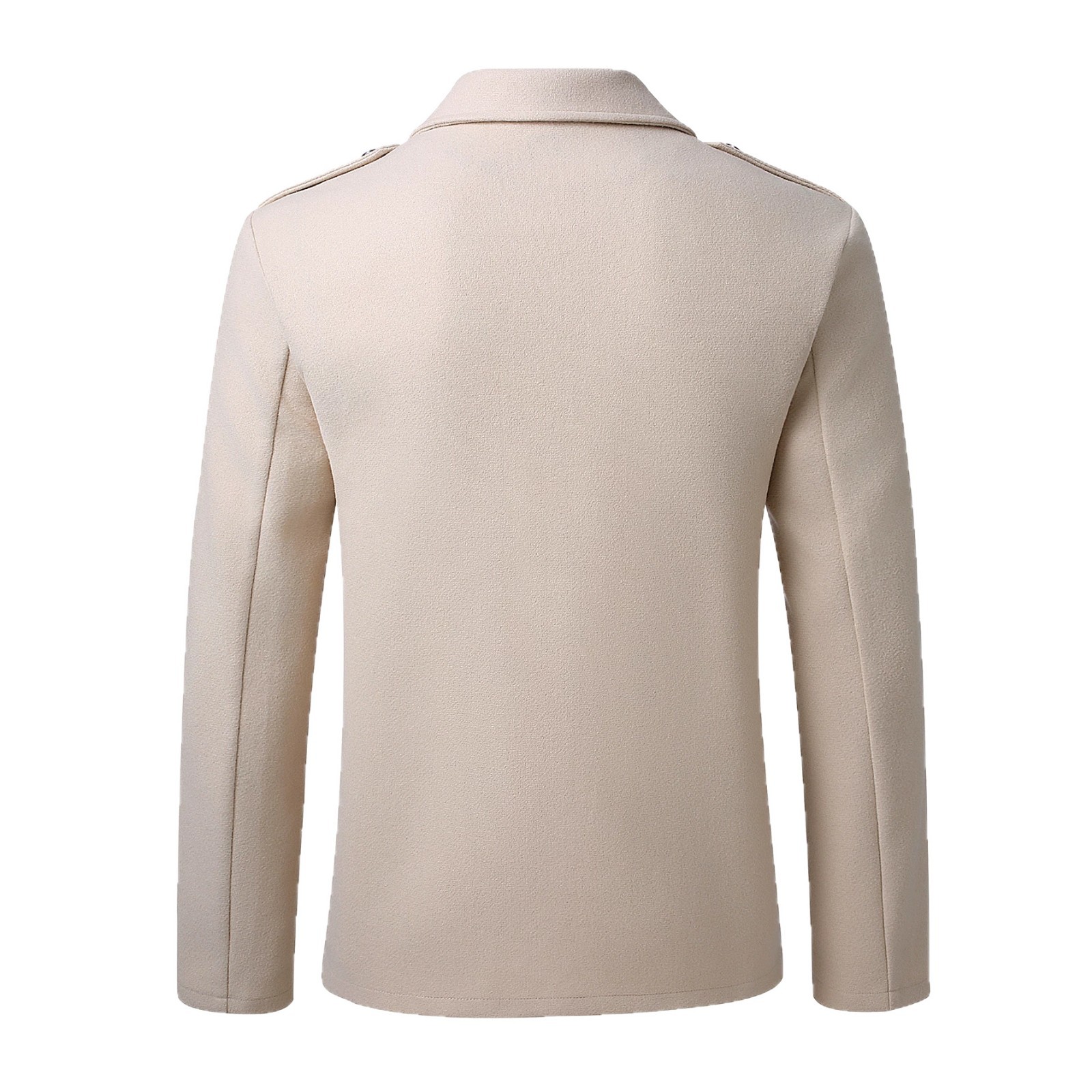 Mens Double-breasted Wool Overcoat