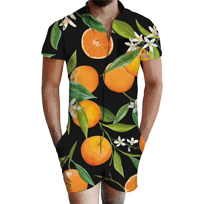 Title 2, Jumpsuit voor heren met print