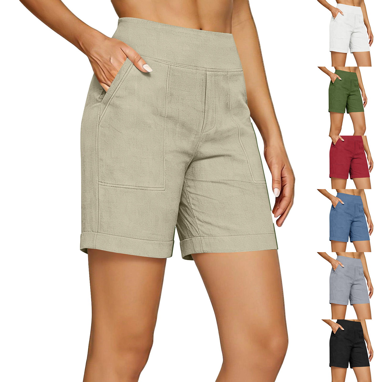 Womens Loose-fitting Breathable Straight-leg Lounge Pants