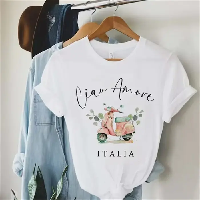 Casual Breathable Short Round-neck T-shirt