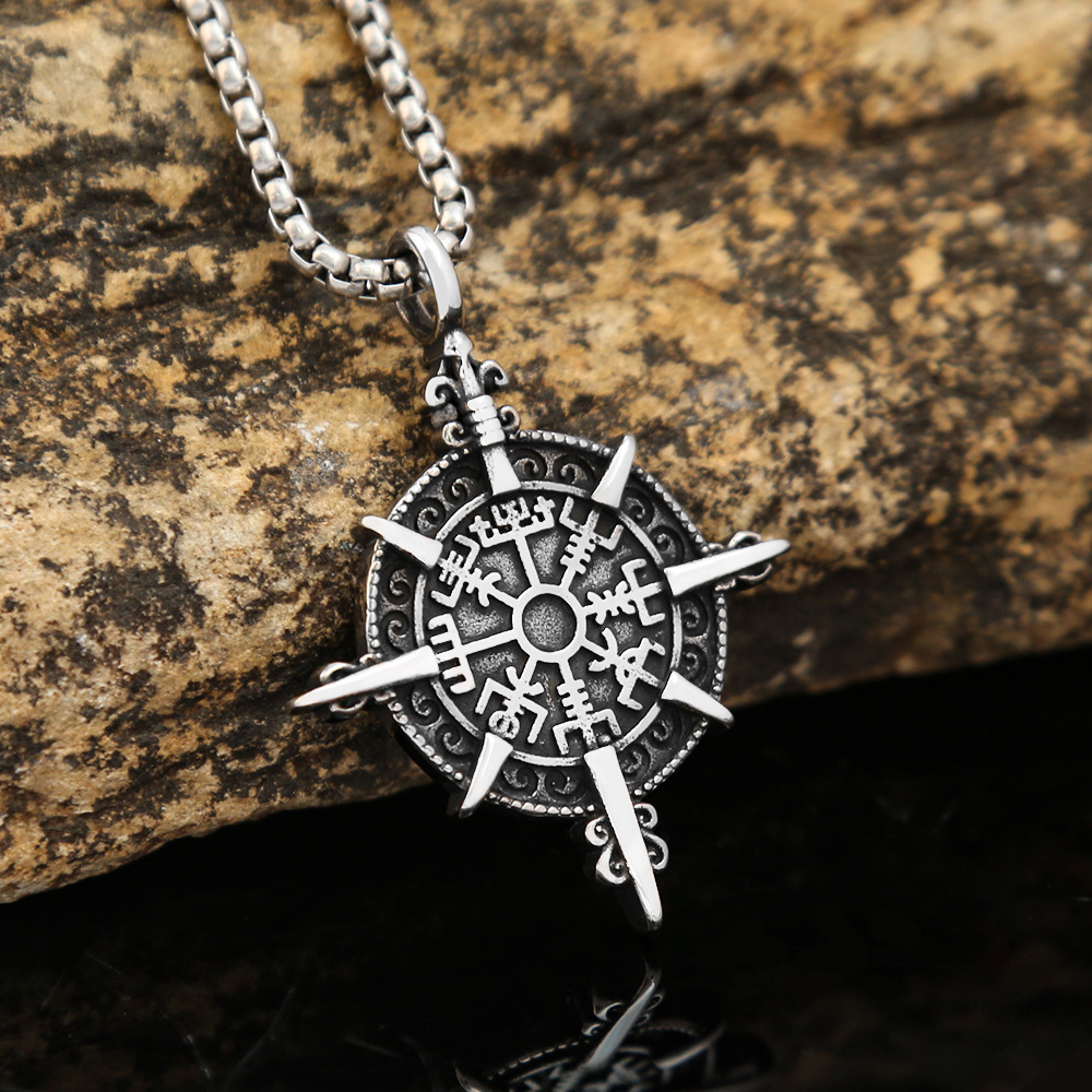 Male And Female Personality Retro Easy Matching Accessories Stainless Steel European And American Boys Necklace