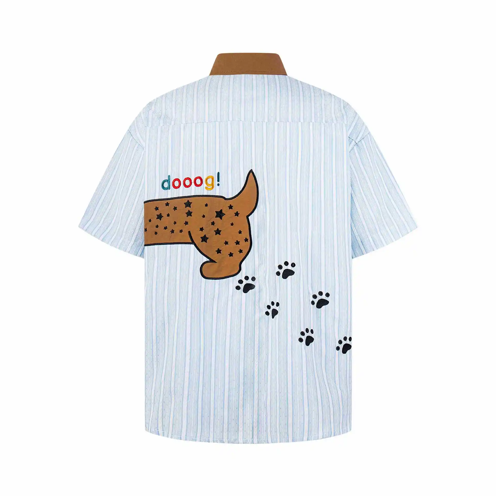Embroidery Design Casual And Relaxed-fit Short Sleeves