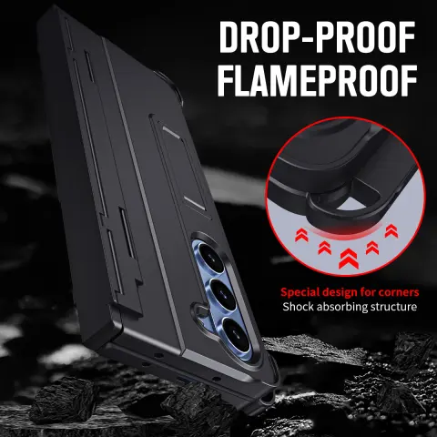 Phone Case Hinged with Built-in Screen Protector Side Pen