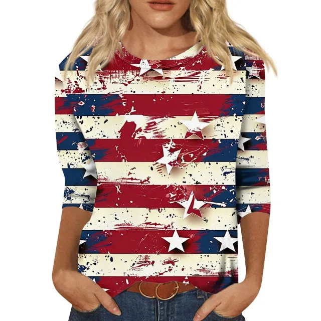 Long Sleeve Round Neck Slim Summer Tie dyed Printed Clothing 3W5Zf8M 4Xl - Shop at LoveMi