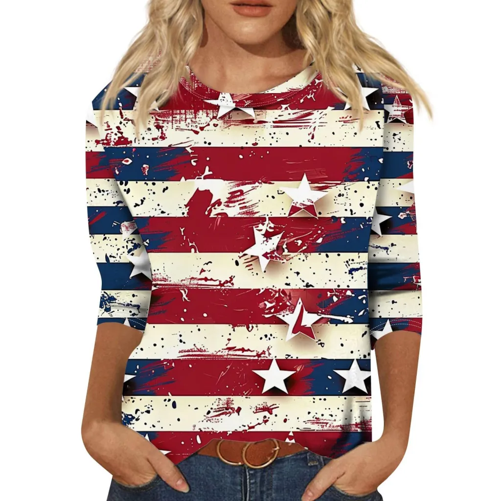 Long Sleeve Round Neck Slim Summer Tie-dyed Printed Clothing - 3W5Zf8M-Xl