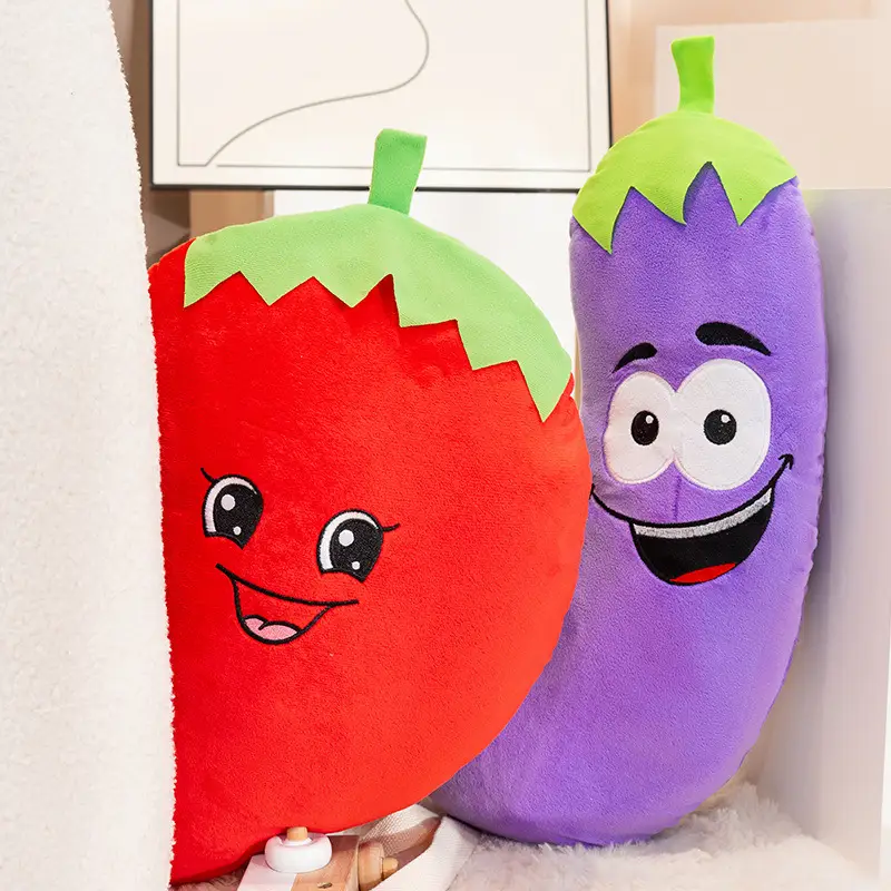 Cartoon Vegetable Peach Doll Plush Watermelon Broccoli Hug Pillow