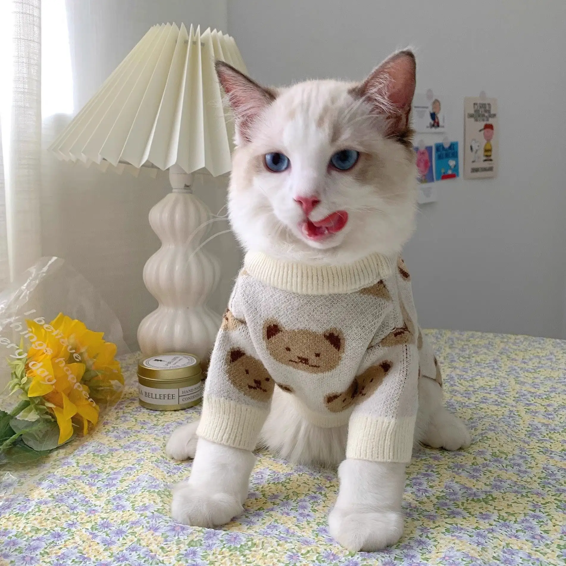 Warm Sweater For Pet Cats
