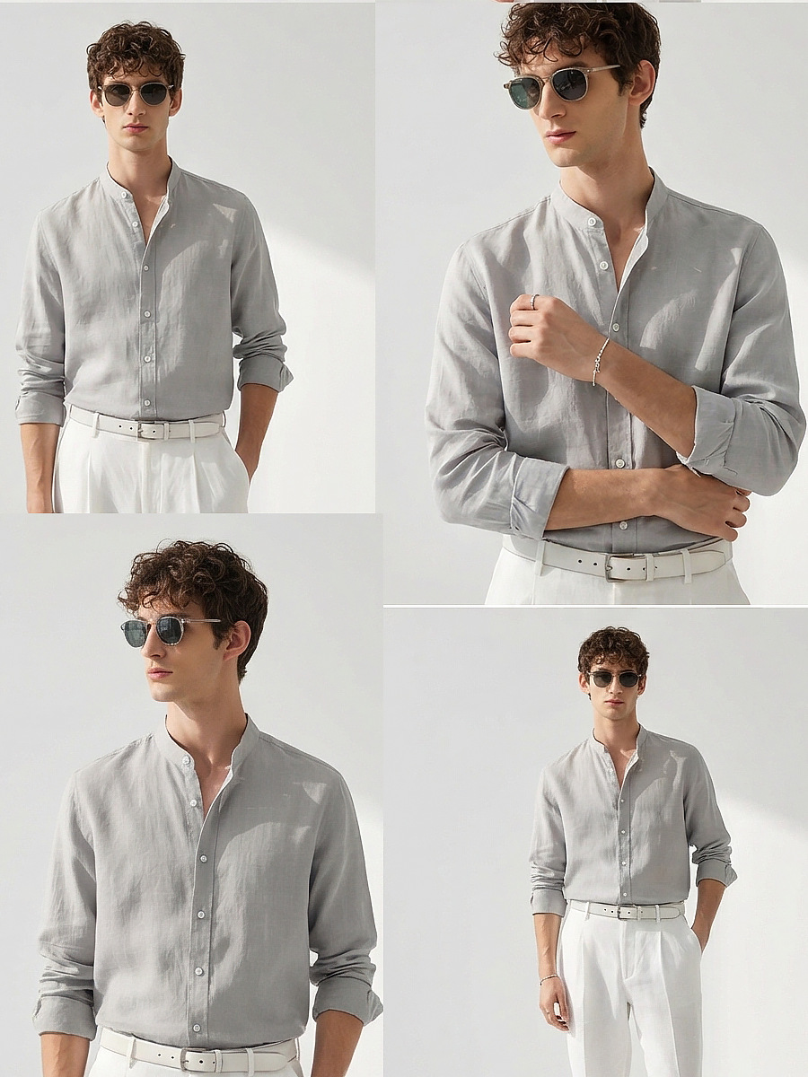 Long Sleeve Linen Shirt, picture 10 of 10