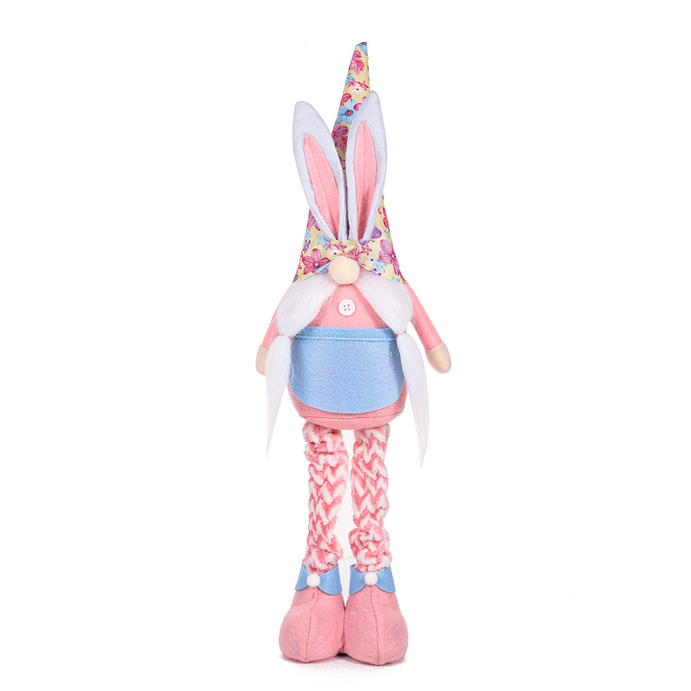 Decorative Supplies Retractable Doll Ornaments Easter Rabbit Doll