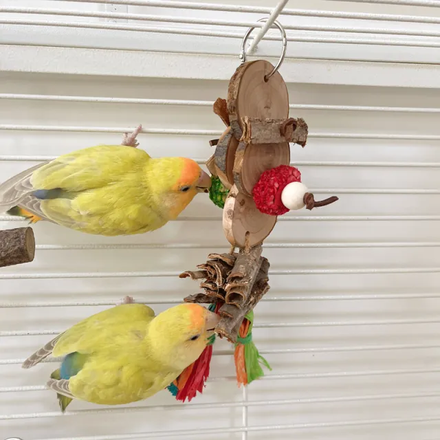 Parrot Bird Bite Toy String Relieving Stuffy Decorative Color Pendant Bags - Shop at LoveMi