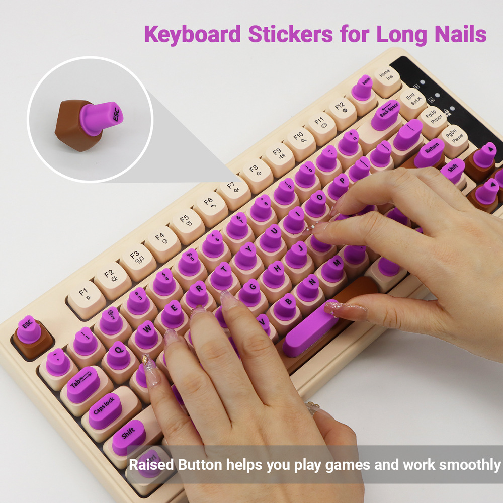 91 Button For Desktop And Notebook Computer Silicone Keyboard Stickers - Image 3